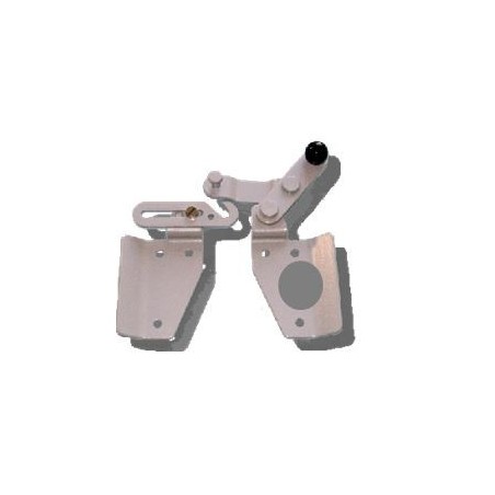 Gâche Verrou de jalousie en Alu  GRIS coté DROIT