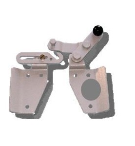 Gâche Verrou de jalousie en Alu GRIS coté DROIT VS108DP85PersiennesDEPRAT