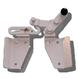 1/2 Verrou de jalousie en Alu BLANC coté DROIT