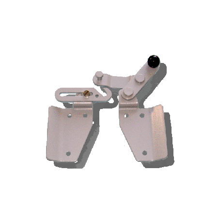 1/2 Verrou de jalousie en Alu BLANC coté DROIT