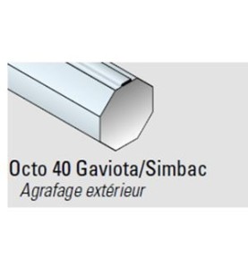 Jeux d Adaptation Tube Octogonal 40 mm 9500387Accessoires LS 40SIMU