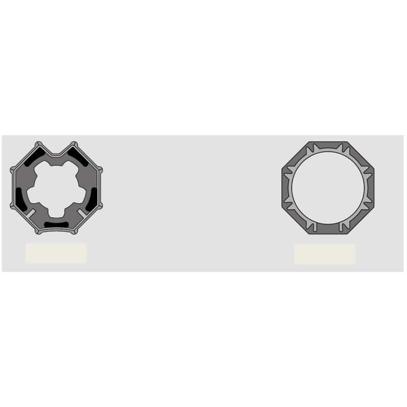 Jeux d'Adaptation Tube OCTOGONAL 60 mm 9410418Jeux AdaptationSIMU