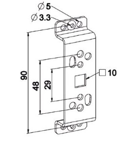 Support moteur B296BSupport SimuSomfy