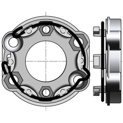 Support moteur UNIVERSEL ( Entraxe 48-60 ) 9910000Support SomfySomfy