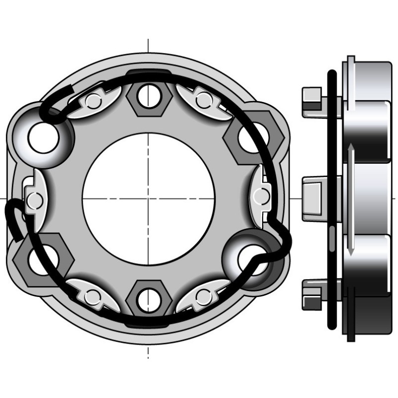Support moteur UNIVERSEL ( Entraxe 48-60 ) 9910000Support SomfySomfy