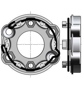 Support moteur UNIVERSEL ( Entraxe 48-60 ) 9910000Support SomfySomfy