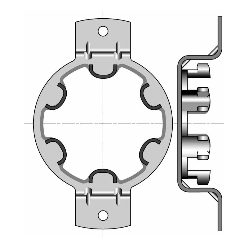 Support moteur OMEGA ( Entraxe 100 ) 9410711Support SomfySomfy