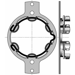 Support moteur OMEGA ( Entraxe 75-102 ) 9410707Support SomfySomfy