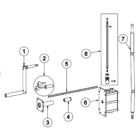 Kit Manoeuvre de secours Porte de garage Enroulable