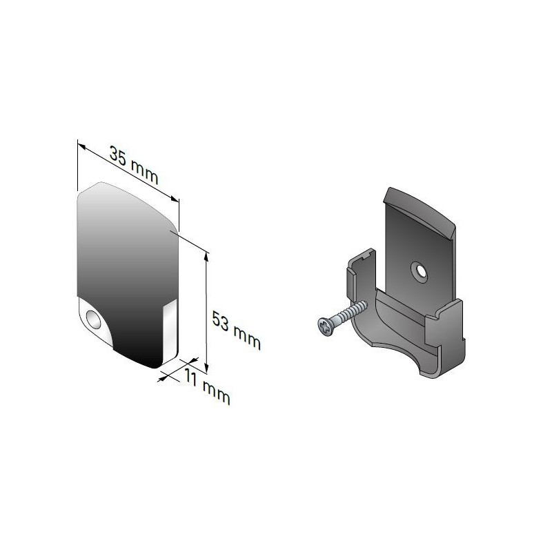 Télécommande Radio TSA 4 canaux 2007846Automatismes SimuSIMU