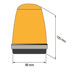 Feu Orange  Universel 230 /24 volt