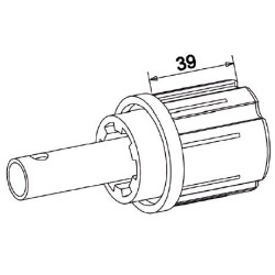 Embout  ZF 45 Crabot Femelle Tube D16 mm-Coté OPPOSE