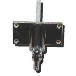 Sortie de caisson 90° Horizontale 85x42-Nickelé-Carre 8 mm 816F411003Carré de 8GEIGER