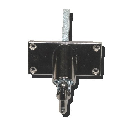 Sortie de caisson 90° Horizontale 85x42-Nickelé-Carre 8 mm 816F411003Carré de 8GEIGER