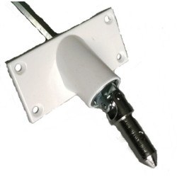 Sortie de caisson 90° Horizontale 85x42-BLANCHE-6 P 7 mm 816F481201001Héxa 7GEIGER