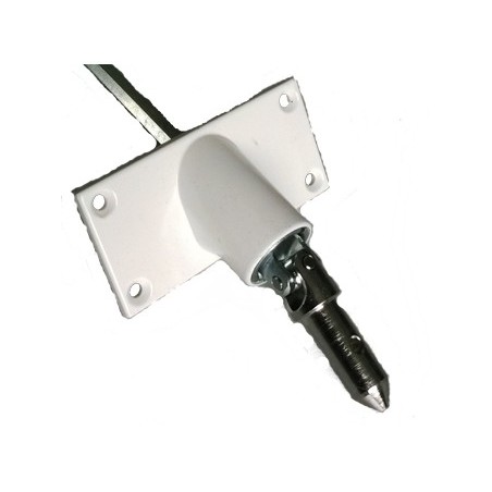 Sortie de caisson 90° Horizontale 85x42-BLANCHE-6 P 7 mm 816F481201001Héxa 7GEIGER