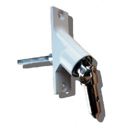 Sortie de caisson 90° Verticale 22x85-BLANCHE-Carré de 6 mm 816F831002Carré de 6 GEIGER