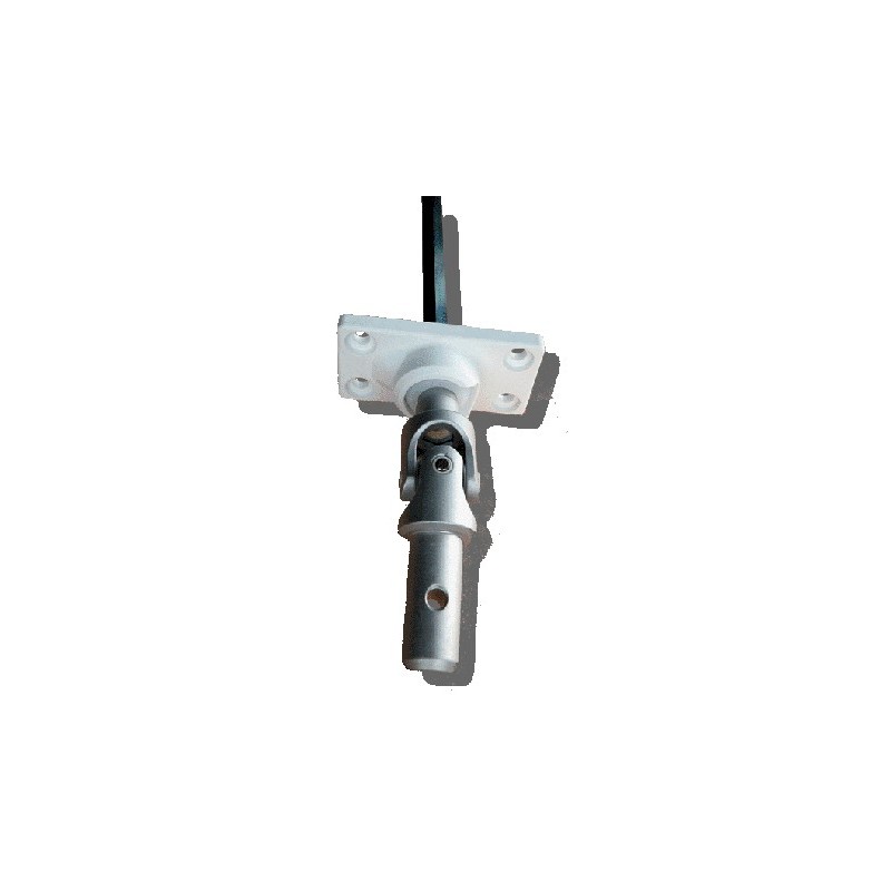 Sortie de caisson 45° 24X52-Blanche -4T-Carré de 6 mm 816F261002Carré de 6 GEIGER