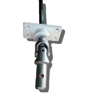 Sortie de caisson 45° 24X52-Blanche -4T-Carré de 6 mm 816F261002Carré de 6 GEIGER