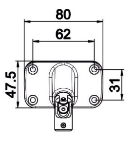 Double cardan 90 ° 80X47-Nickelé-6P 7mm D591MAHéxa 7ZURFLUH-FELLER