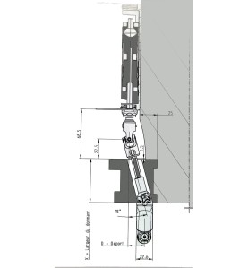 Triple Cardan à déport 25mm-6P 7 mm D593ABHéxa 7ZURFLUH-FELLER
