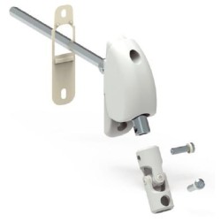 Renvoi à 120 °-Embase étroite-Blanche-28x82-carré de 8 mm D601JNGCarré de 8ZURFLUH-FELLER