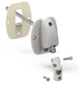 Renvoi à 120 °-Embase large-65x82-Blanche-6P 7 mm D621ANGHéxa 7ZURFLUH-FELLER