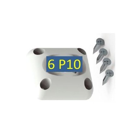 Guide à Rotule 45x45- Blanc -6P 10 mm D119Manivelles de 12ZURFLUH-FELLER