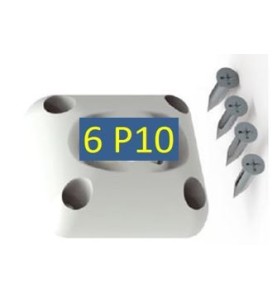 Guide à Rotule 45x45- Blanc -6P 10 mm D119Manivelles de 12ZURFLUH-FELLER