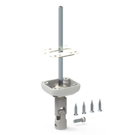 Bloc Guide 45° genouillère-Blanc-45x50- Blanc -6P 7 mm D174NGHéxa 7ZURFLUH-FELLER