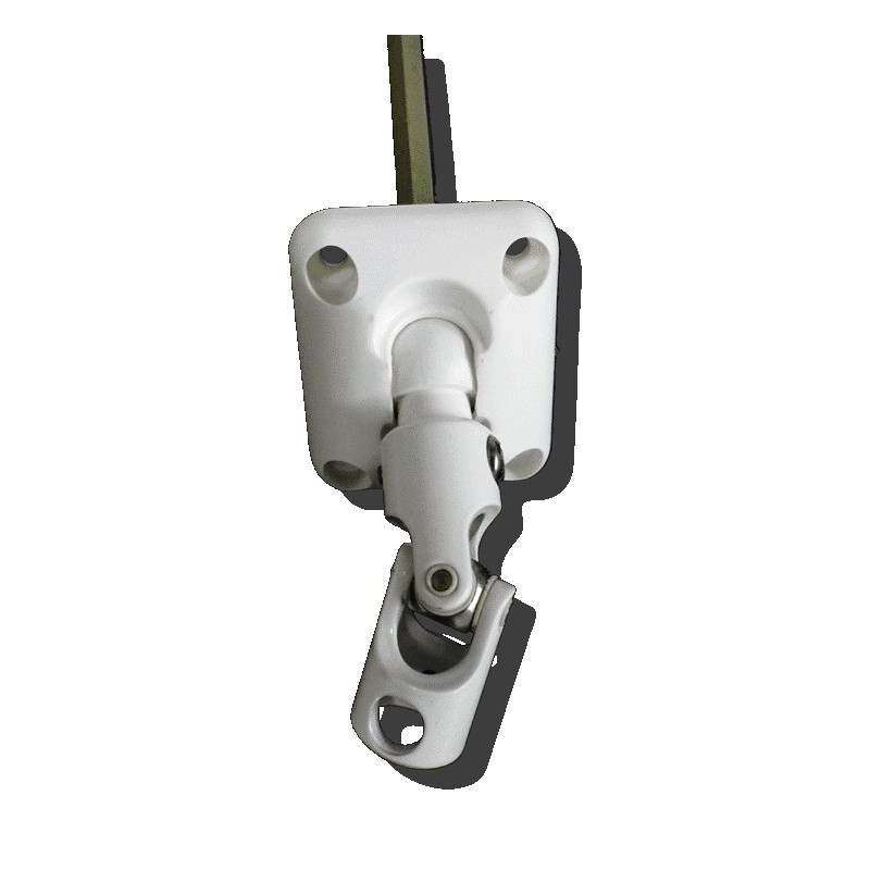 Guide 45° genouillère-45x50- Blanc -Carré de 8 mm D210NGCarré de 8ZURFLUH-FELLER