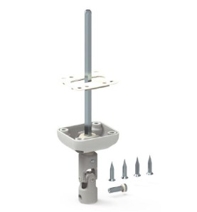 Guide 45° genouillère-45x50- Blanc -6P 10 mm D192NGHéxa 10ZURFLUH-FELLER