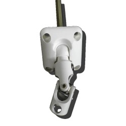 Guide 45° genouillère-45x50- Blanc -6P 10  mm