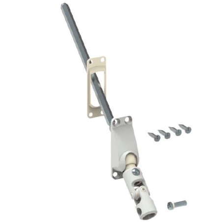 Guide 60° genouillère-Blanc-22x62- Carré de 8 mm D512NGCarré de 8ZURFLUH-FELLER