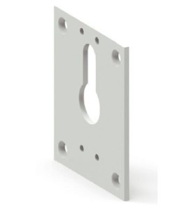 Plaque embase 70x60 Blanche pour SDC à 60 ° D559AManivelles de 12ZURFLUH-FELLER