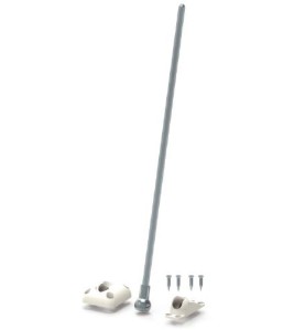 Sortie de caisson Invisible+ 2 Platines-Blanc-6P 7 mm D108Héxa 7ZURFLUH-FELLER