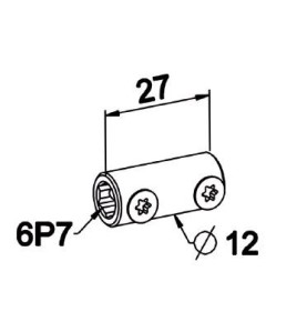 Manchon de couplage-6P 7 mm D423AAccessoires ZURFLUH-FELLER