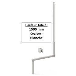 MANIVELLE BLANCHE SELECTALU. LGR TOTALE 1500 E801GADiamètre Exter 12 ZURFLUH-FELLER