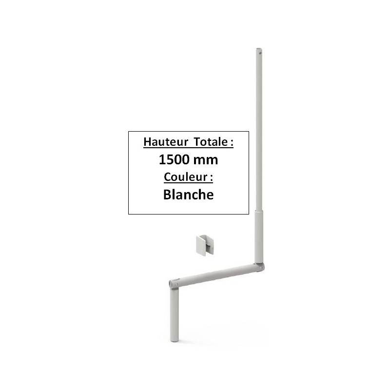 MANIVELLE BLANCHE SELECTALU. LGR TOTALE 1500 E801GADiamètre Exter 12 ZURFLUH-FELLER