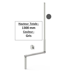 MANIVELLE GRISE SELECTALU. LGR TOTALE 1300 E802EADiamètre Exter 12 ZURFLUH-FELLER