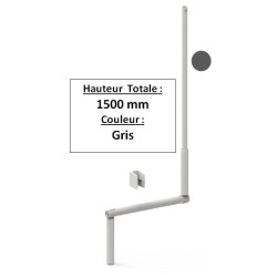 MANIVELLE GRISE SELECTALU. LGR TOTALE 1500 E802GADiamètre Exter 12 ZURFLUH-FELLER