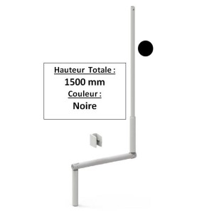 MANIVELLE NOIRE SELECTALU. LGR TOTALE 1500 E806GADiamètre Exter 12 ZURFLUH-FELLER