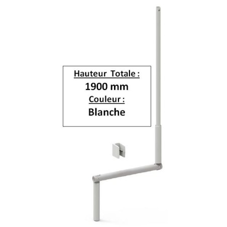 MANIVELLE BLANCHE SELECTALU. LGR TOTALE 1900 E801LADiamètre Exter 12 ZURFLUH-FELLER