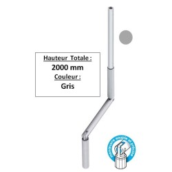 Manivelle GRISE alu diam 13 Long tot 2000 GB12000Diamètre Exter 13 GEIGER