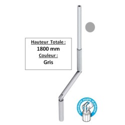 Manivelle GRISE alu diam 13 Long tot 1800 GB11800Diamètre Exter 13 GEIGER