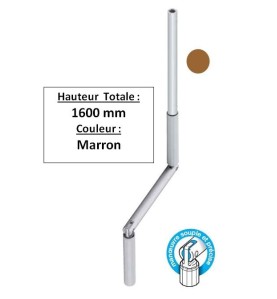 Manivelle MARRON alu diam 13 Long tot 1600 GB71600Diamètre Exter 13 GEIGER