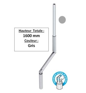 Manivelle GRISE alu diam 13 Long tot 1600 GB11600Diamètre Exter 13 GEIGER