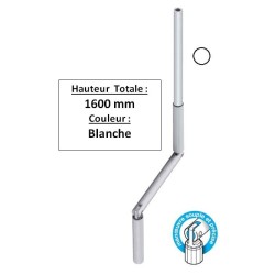 Manivelle BLANCHE alu diam 13 Long tot 1600 GB81600Diamètre Exter 13 GEIGER