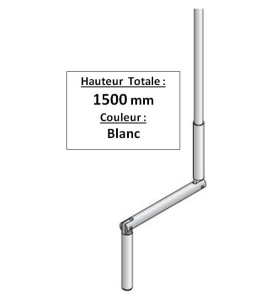 MANIVELLE BLANCHE DIAMETRE 14 LGR TOTALE 1500 2004131Diamètre Exter 14SIMU-ACCESSOIRES