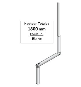 MANIVELLE BLANCHE DIAMÈTRE 14 LGR TOTALE 1800 2004132Diamètre Exter 14SIMU-ACCESSOIRES